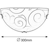Rabalux harmony lux zidna lampaD30 E27 60W hrom/bela Z6DDQ2J | Eponuda.com