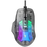 USB miš MS1011SE transparent crna
