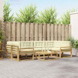  Set vanjskih sofa 5 kom. Bijela i krem | shoptok.hr