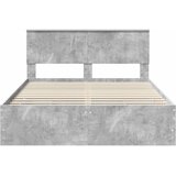  Krevetna konstrukcija s ladicama Betonski sivi 140 x 200 cm Slike