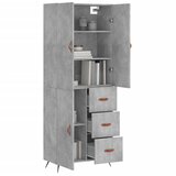  Visoka komoda siva betona 69,5x34x180 cm od konstruiranog drva | shoptok.hr