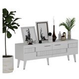 Hanah home tv polica moda white silver