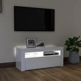 TV ormarić s LED svjetlima visoki sjaj bijeli 90 x 35 x 40 cm | shoptok.hr