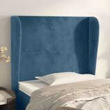  Vzglavje z ušesi temno modro 83x23x118/128 cm žamet Cene