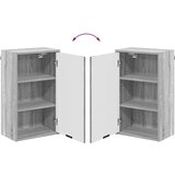 vidaXL Set namještaja za kupaonicu Siva Sonoma Inženjersko drvo, Metal | shoptok.hr