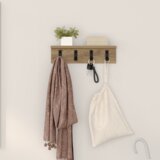 vidaXL Vješalica za kapute na zidu hrast artisan 40 x 10.5 x 10.5 cm | shoptok.hr