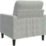  Fotelja svjetlosiva 60 cm baršunasta | shoptok.hr