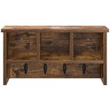  Vješalica za kapute na zidu Dimljeni hrast 50 x 16 x 26 cm | shoptok.hr