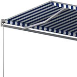  Prostostoječa avtomatska tenda 600x300 cm modra/bela, (20728685) | Shoptok.si