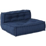 vidaXL pouf Indigo Tkanina (100% bombaž) 70 x 70 x 54 cm | Shoptok.si