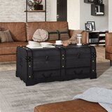 vidaXL Lesena skrinja velika črne barve | Shoptok.si