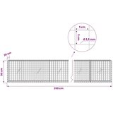  Gabion s žicom debljine 3 5 mm i mrežom 5x5 cm 350x20x50 cm - 20 cm 50 cm 350 cm | shoptok.hr