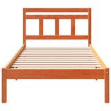  Krevetna konstrukcija Smeđa 90 x 200 cm Čvrsto borovo drvo | shoptok.hr
