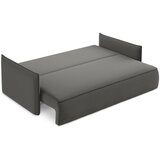 Makamii Temno siva žametna raztegljiva/s prostorom za shranjevanje sedežna garnitura 225 cm Hula – | Shoptok.si