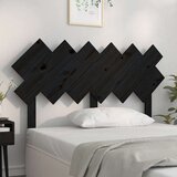 vidaXL uzglavlje za krevet crno 132x3x81 cm od masivne borovine | shoptok.hr