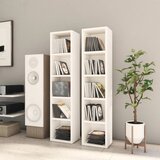 vidaXL Ormarići za CD-ove 2 kom bijeli 21 x 16 x 93,5 cm od iverice Cijene