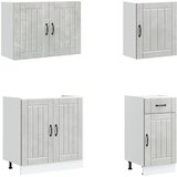  7-dijelni set kuhinjskih ormarića Lucca konstruiranog drva | Shoptok.si