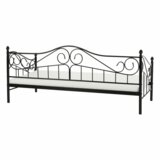 Kondela Kovinska postelja, črna, 90x200, DAINA | Shoptok.si