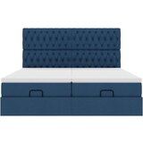  Otomanski okvir kreveta s madracima plavi 200x200cm tkanine | shoptok.hr