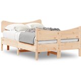 Maison Chic Posteljni okvir - Dvoposteljna postelja - Zakonska postelja brez vzmetnice 120x190 cm trdna borovina-J10408, (21775761) | Shoptok.si