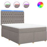 Maison Chic Box spring postelja - Vzmetna postelja z vzmetnico taupe 140x200 cm blago SL23598, (21879730) | Shoptok.si