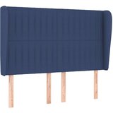  Uzglavlje s ušima plavi 147x23x118/128 cm od tkanine | shoptok.hr