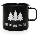 Cuckoo Cups EMAJLIRAN LONČEK ‘LET’S GET LOST TOGETHER’ BLACK Cene