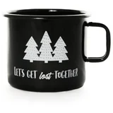 Cuckoo Cups EMAJLIRAN LONČEK ‘LET’S GET LOST TOGETHER’ BLACK