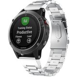 INF Srebrn pašček za uro iz nerjavečega jekla 22 mm - združljiv s Fenix 5/6/7/8 47 mm, (5000079425) | Shoptok.si