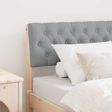  Tapecirani uzglavlje Svijetlo siva 90 cm Čvrsto borovo drvo | Eponuda.com