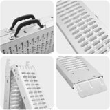  Sklopiva rampu 200kg po rampi 2 pcs Srebrno 186 x 23 x 4,5 cm | shoptok.hr