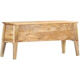 vidaXL Škatla za shranjevanje 99x35x48 trden mangov les | Shoptok.si