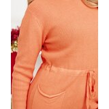 Resti Orange women's sweater dress with hood - Clothing | Shoptok.si