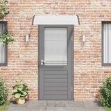 Nadstrešnica za vrata crna i prozirna 120 x 75 cm PC | shoptok.hr