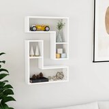  Zidne police 2 kom bijele 50 x 15 x 50 cm konstruirano drvo | shoptok.hr