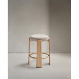 Kave Home Bež/v svetli naravni barvi barsko stol iz masivnega jesena (višina sedeža 65 cm) Granite – | Shoptok.si