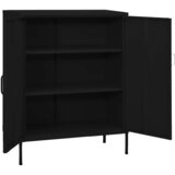 Ormarić za pohranu crni 80 x 35 x 101,5 cm čelični | shoptok.hr
