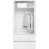 Bessagi Home Garderobna Omara Milo, Bela, Klasična Vrata | Shoptok.si