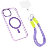 Maska za iPhone 15 6.1 Magsafe Loop, Ljubičasta | Eponuda.com