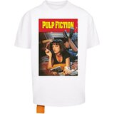 Merchcode Men's T-shirt Pulp Fiction Poster Oversize white Cene