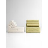 Wigiwama Zelen otroški fotelj iz tkanine bouclé Flipster – | Shoptok.si