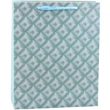  Embossed Gift Bag Blue Turquoise 32 x 26 x 10cm | shoptok.hr