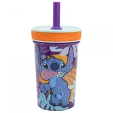 čaša sa silikonskom slamčicom 370 ml Stitch