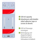 Wenko Bijeli plastičan zidni dozator sapuna 320 ml Istres – | shoptok.hr