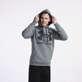Under Armour UA Rival Fleece Big Logo Hoodie, Pitch Grey Light Heather/Black, (20489775) | Shoptok.si