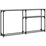  Konzolni stol siva boja hrasta 145x22 5x75 cm konstruirano drvo | shoptok.hr