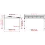  Sojag - Aluminijska Nadstrešnica Barthelemy - 364x296X240 cm - 10 77 m² | shoptok.hr