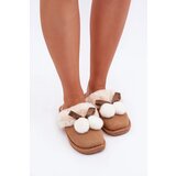  Women's Slippers With Fur Camel Nartani Cene