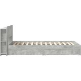  Okvir kreveta s pohranom s ladicama Betonska siva 75 x 190 cm - Betonska siva 75 x 190 cm bez središnje police | shoptok.hr