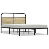Maison Chic Posteljni okvir - Dvoposteljna postelja - Zakonska postelja brez vzmetnice 135x190 cm sonoma hrast inž. les-J10604, (21761271) Cene